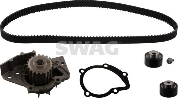 Swag 62 94 5111 - Водяной насос + комплект зубчатого ремня ГРМ autospares.lv