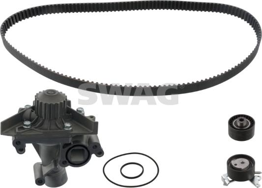 Swag 62 94 6410 - Водяной насос + комплект зубчатого ремня ГРМ autospares.lv