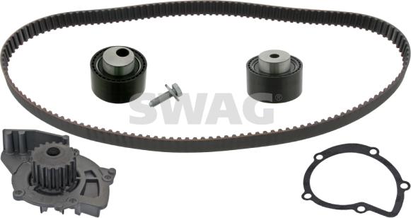 Swag 62 94 6411 - Водяной насос + комплект зубчатого ремня ГРМ autospares.lv