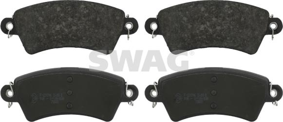 Swag 62 91 6364 - Тормозные колодки, дисковые, комплект autospares.lv