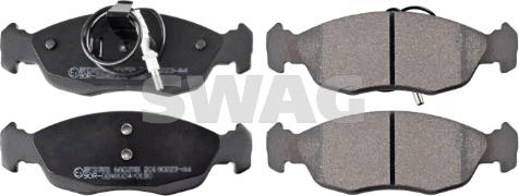 Swag 62 91 6259 - Тормозные колодки, дисковые, комплект autospares.lv