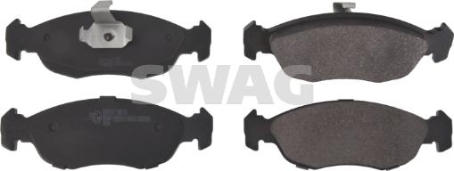 Swag 62 91 6238 - Тормозные колодки, дисковые, комплект autospares.lv