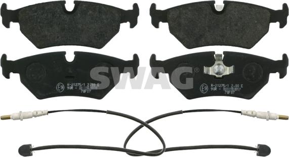 Swag 62 91 6223 - Тормозные колодки, дисковые, комплект autospares.lv