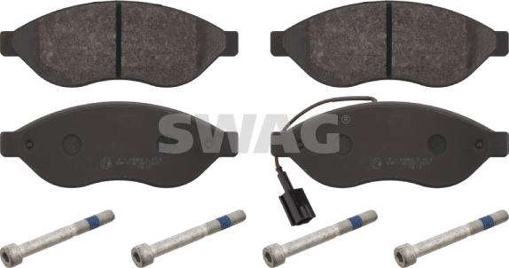 Swag 62 91 6716 - Тормозные колодки, дисковые, комплект autospares.lv