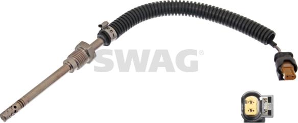 Swag 10 94 9298 - Датчик, температура выхлопных газов autospares.lv