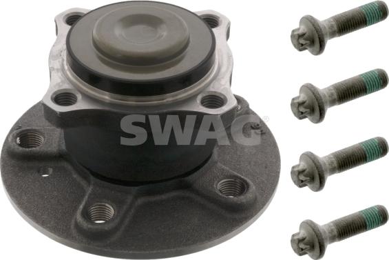 Swag 10 94 6342 - Подшипник ступицы колеса, комплект autospares.lv