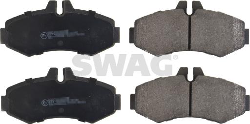 Swag 10 91 6094 - Тормозные колодки, дисковые, комплект autospares.lv