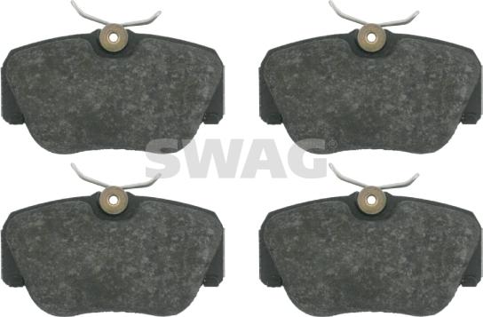 Swag 10 91 6061 - Тормозные колодки, дисковые, комплект autospares.lv