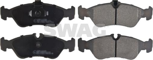Swag 10 91 6160 - Тормозные колодки, дисковые, комплект autospares.lv