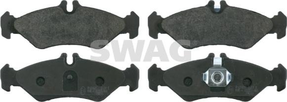 Swag 10 91 6162 - Тормозные колодки, дисковые, комплект autospares.lv