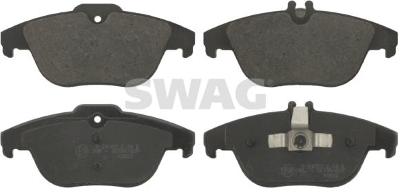 Swag 10 91 6736 - Тормозные колодки, дисковые, комплект autospares.lv