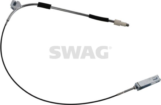 Swag 10 93 4910 - Тросик, cтояночный тормоз autospares.lv