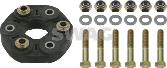 Swag 10 86 0084 - Шарнир, продольный вал autospares.lv