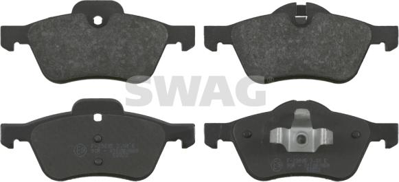 Swag 11 91 6490 - Тормозные колодки, дисковые, комплект autospares.lv