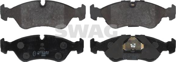 Swag 89 91 6339 - Тормозные колодки, дисковые, комплект autospares.lv
