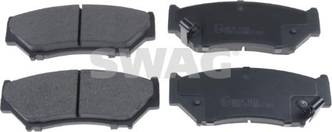 Swag 84 91 6657 - Тормозные колодки, дисковые, комплект autospares.lv