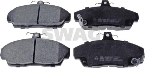 Swag 85 91 6114 - Тормозные колодки, дисковые, комплект autospares.lv