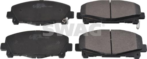 Swag 85 91 6792 - Тормозные колодки, дисковые, комплект autospares.lv