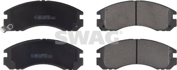 Swag 80 91 6776 - Тормозные колодки, дисковые, комплект autospares.lv