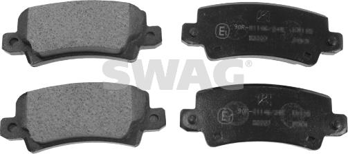 Swag 81 91 6577 - Тормозные колодки, дисковые, комплект autospares.lv