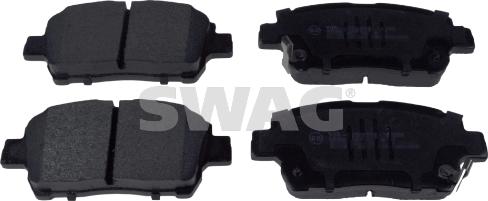 Swag 81 91 6725 - Тормозные колодки, дисковые, комплект autospares.lv