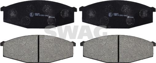 Swag 82 91 6263 - Тормозные колодки, дисковые, комплект autospares.lv