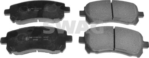 Swag 87 91 6660 - Тормозные колодки, дисковые, комплект autospares.lv