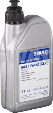 Swag 30 94 0580 - Трансмиссионное масло autospares.lv