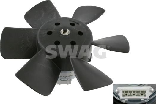 Swag 30 90 6989 - Вентилятор, охлаждение двигателя autospares.lv