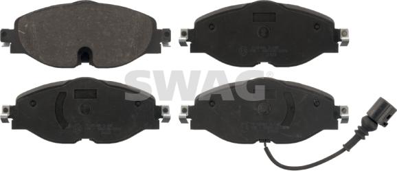 Swag 30 91 6994 - Тормозные колодки, дисковые, комплект autospares.lv