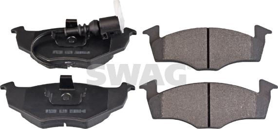 Swag 30 91 6482 - Тормозные колодки, дисковые, комплект autospares.lv