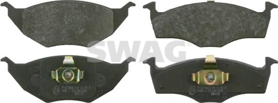 Swag 30 91 6530 - Тормозные колодки, дисковые, комплект autospares.lv