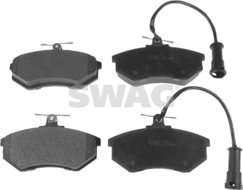 Swag 30 91 6066 - Тормозные колодки, дисковые, комплект autospares.lv