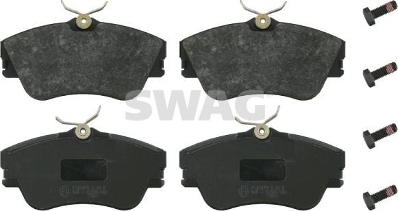 Swag 30 91 6304 - Тормозные колодки, дисковые, комплект autospares.lv