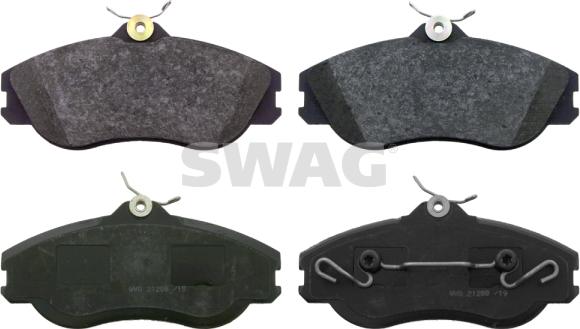 Swag 30 91 6310 - Тормозные колодки, дисковые, комплект autospares.lv