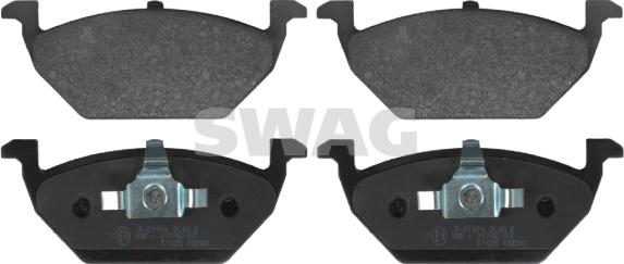 Swag 30 91 6328 - Тормозные колодки, дисковые, комплект autospares.lv