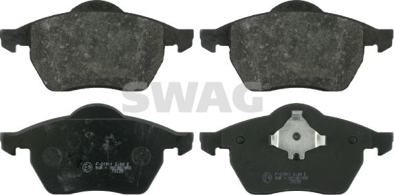 Swag 30 91 6280 - Тормозные колодки, дисковые, комплект autospares.lv