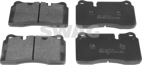 Swag 30 91 6734 - Тормозные колодки, дисковые, комплект autospares.lv