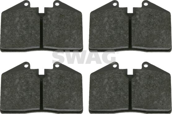 Swag 38 91 6516 - Тормозные колодки, дисковые, комплект autospares.lv