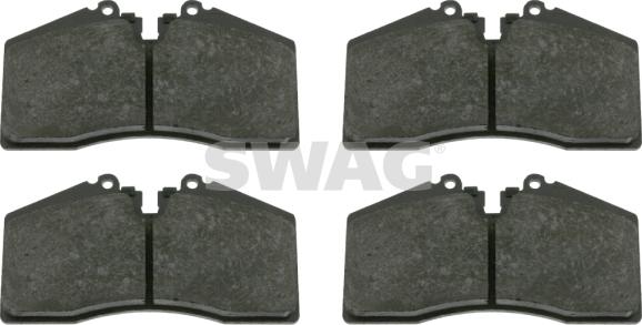 Swag 38 91 6518 - Тормозные колодки, дисковые, комплект autospares.lv