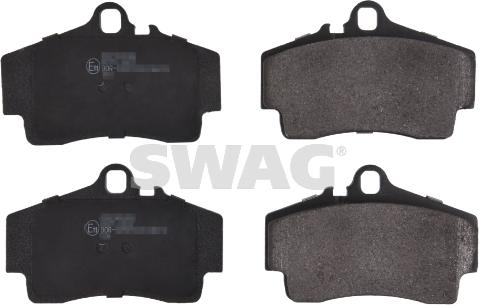 Swag 38 91 6521 - Тормозные колодки, дисковые, комплект autospares.lv