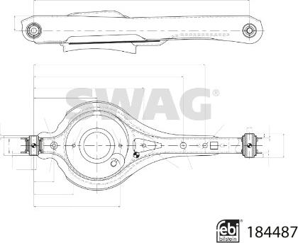 Swag 33 10 9399 - Рычаг подвески колеса autospares.lv