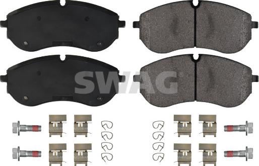 Swag 33 10 5468 - Тормозные колодки, дисковые, комплект autospares.lv