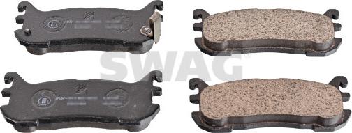 Swag 33 10 5124 - Тормозные колодки, дисковые, комплект autospares.lv