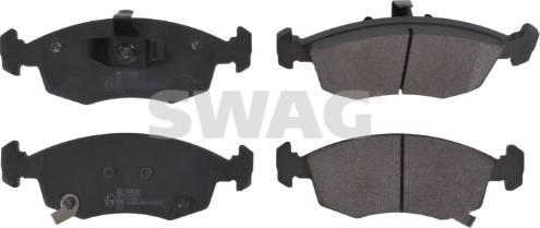 Swag 33 10 5349 - Тормозные колодки, дисковые, комплект autospares.lv