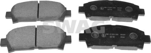 Swag 33 10 5371 - Тормозные колодки, дисковые, комплект autospares.lv