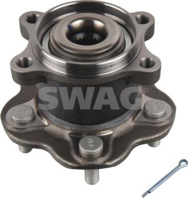 Swag 33 10 5242 - Подшипник ступицы колеса, комплект autospares.lv