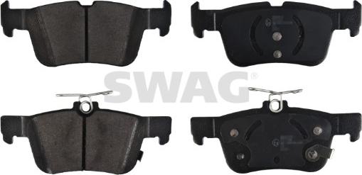 Swag 33 10 6550 - Тормозные колодки, дисковые, комплект autospares.lv