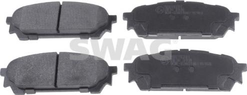 Swag 33 10 6539 - Тормозные колодки, дисковые, комплект autospares.lv