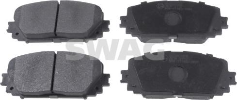 Swag 33 10 6397 - Тормозные колодки, дисковые, комплект autospares.lv